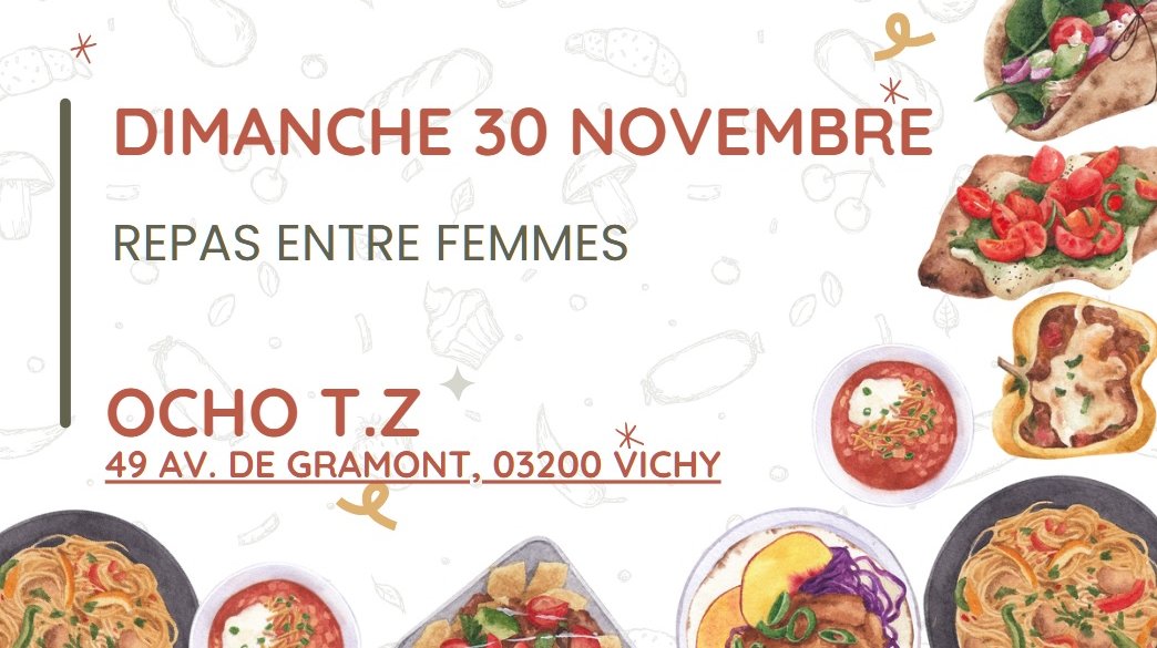 Sortie au restaurant entre femmes de l'église Vichy Centre