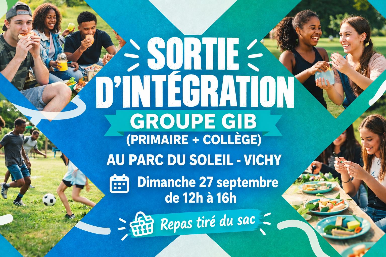 Sortie d'intégration des enfants des GIB de l'église Vichy Centre